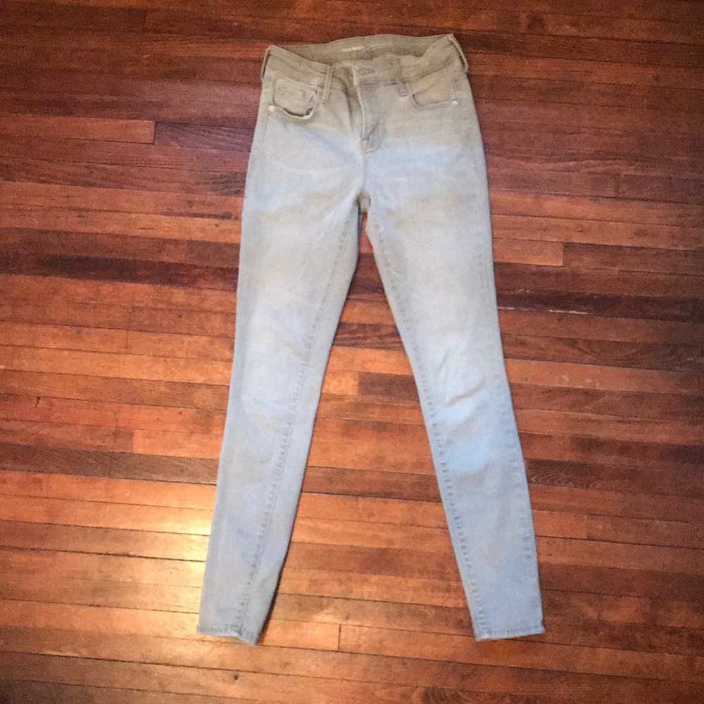 Old Navy Rockstar Sculpting Grey Skinny Jeans